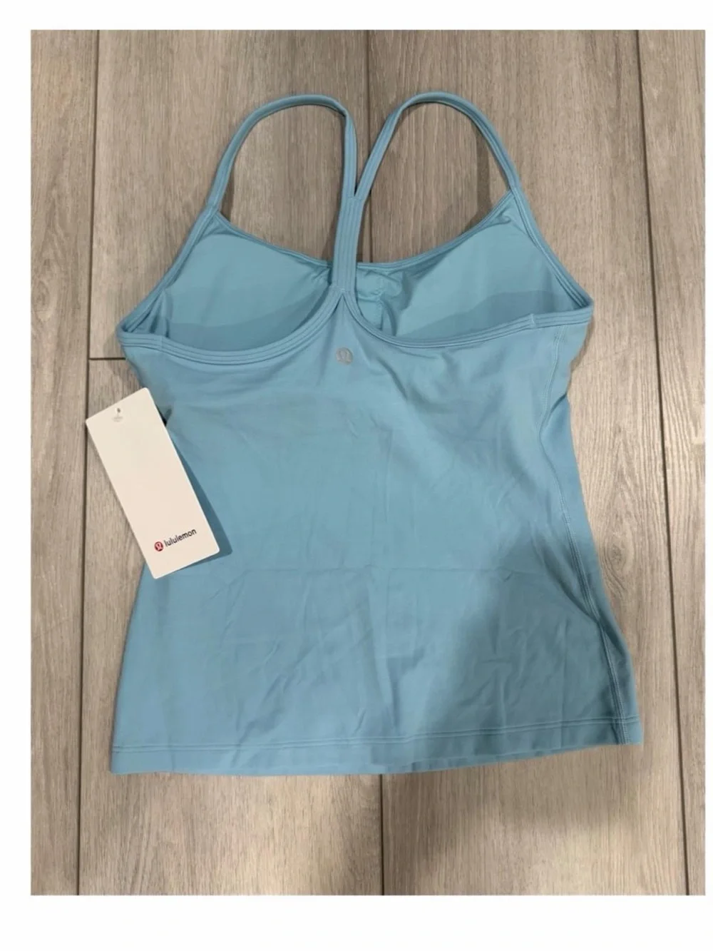 lululemon Women’s Flow Y Tank in Seaform Color. Light Support B/C Cup — Size S